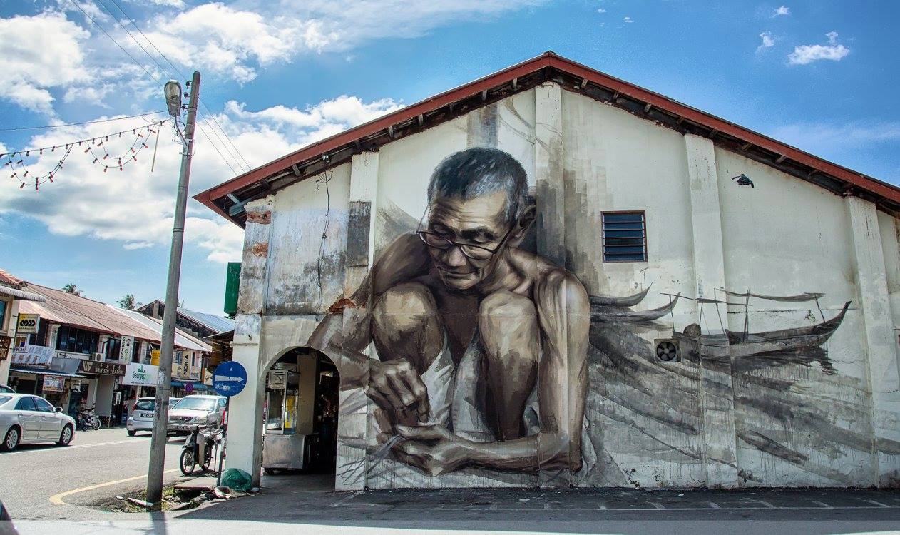 Says The Old Man mural.